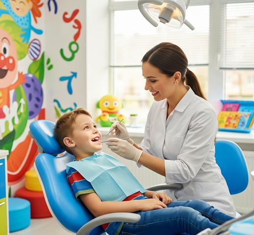 Ilustración de odontopediatría